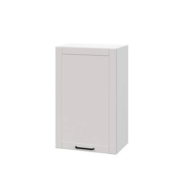 Шкаф верхний ШВ 450 Корпус: ЛДСП белый 16мм; фасад: фрезеровка Диада, МДФ лофт крем 16 мм