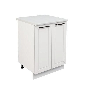 Шкаф нижний ШН 600 Корпус: ЛДСП белый 16мм; фасад: фрезеровка Кельн, МДФ софт пломбир 16 мм Шкаф нижний ШН 600 Корпус: ЛДСП белый 16мм; фасад: фрезеровка Кельн, МДФ софт пломбир 16 мм