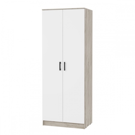 мс для спальни Ронда ШК-20 Дуб крафт серый / Белый