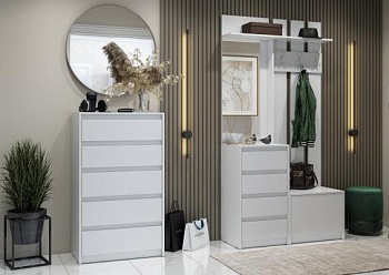 Модульная прихожая Айден Белый