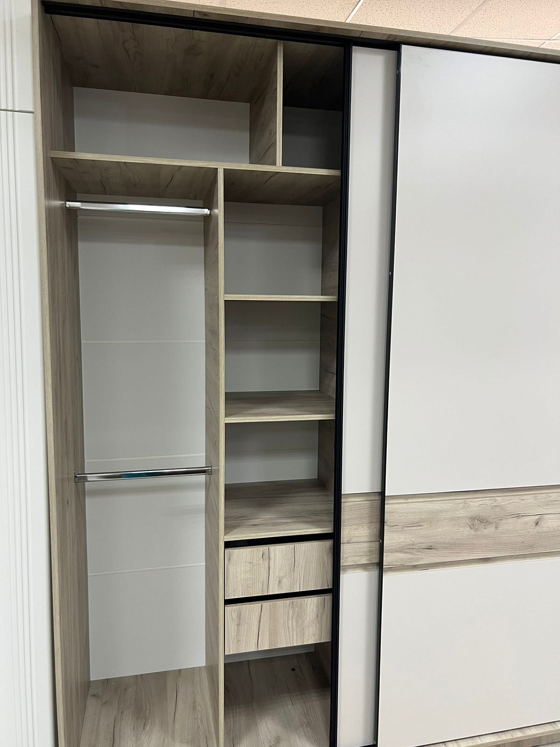 БОСТОН ШК-005 Шкаф-купе ЛДСП (Комплект) Дуб крафт серый / Кашемир