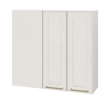 Шкаф верхний угловой (премьер) ШВУП 1000Н Милена белый арт (МДФ 16мм МС София)