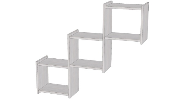 Полка Квадро Анкор светлый