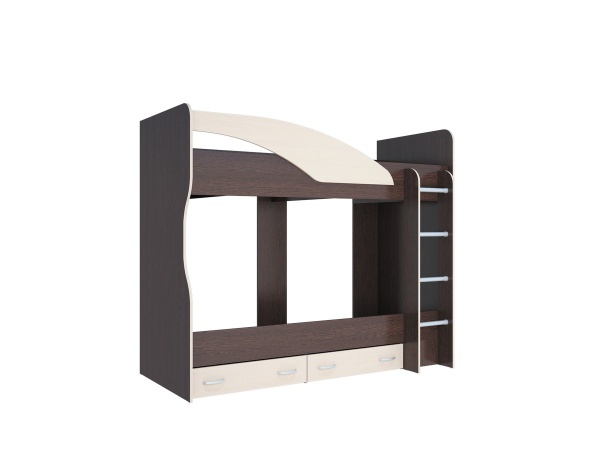 МИЙА Кровать 2-х ярусная (исп.А) (сп.мес. 0,8 х 2,0 м.) Венге МИЙА Кровать 2-х ярусная (исп.А) (сп.мес. 0,8 х 2,0 м.) Венге