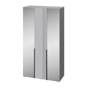 Шкаф Альмерия ШК-1200 с 2 зеркалами Серый графит / Бархат серый Шкаф Альмерия ШК-1200 с 2 зеркалами Серый графит / Бархат серый