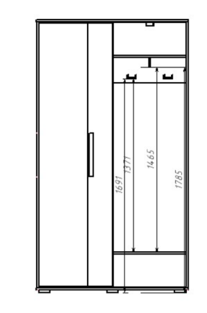 ВЕЛИС Прихожая Корпус - Кашемир 2,75
