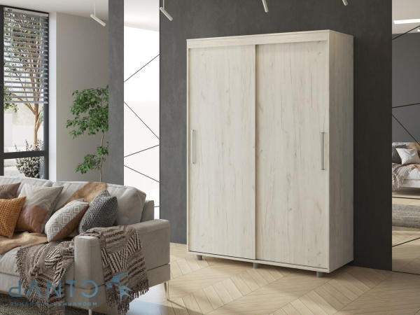 КОМФОРТ-12 ПРАЙМ 1,5м Шкаф "без зеркал" Дуб крафт / Светлый