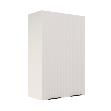 Шкаф верхний (премьер) ШВ 600Н Корпус: ЛДСП белый 16мм; фасад: фрезеровка Норд Line, МДФ софт даймонд 16 мм