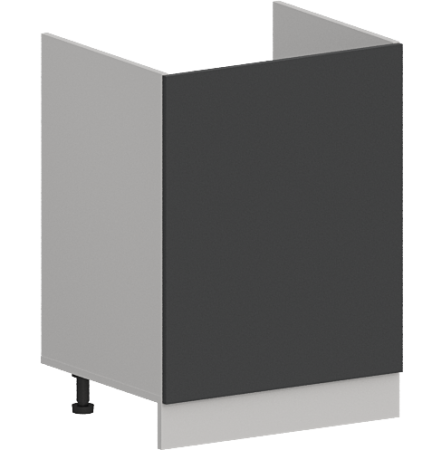 Шкаф нижний под мойку 1-створчатый ШНМ 600М Гарден Графит софт