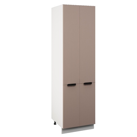 Пенал (премьер) П2 600Н Корпус: ЛДСП белый 16мм; фасад: фрезеровка Норд Line, МДФ софт какао 16 мм Пенал (премьер) П2 600Н Корпус: ЛДСП белый 16мм; фасад: фрезеровка Норд Line, МДФ софт какао 16 мм