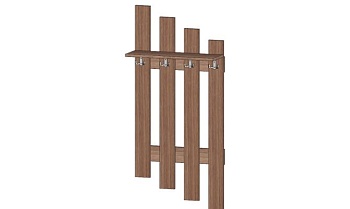 Вешалка настенная Модерн Ясень Шимо тёмный