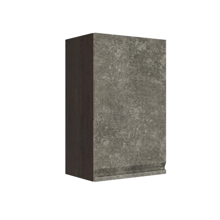 Шкаф верхний ШВ 450 Корпус: ЛДСП венге 16мм; фасад: фрезеровка Бруклин, МДФ бетон коричневый 16мм Шкаф верхний ШВ 450 Корпус: ЛДСП венге 16мм; фасад: фрезеровка Бруклин, МДФ бетон коричневый 16мм
