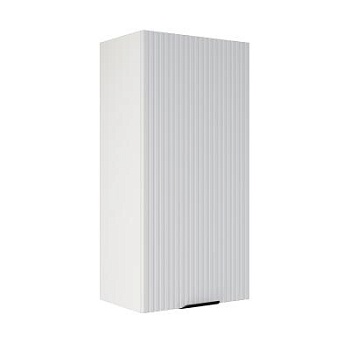 Шкаф верхний (премьер) ШВ 450Н Корпус: ЛДСП белый 16мм; фасад: фрезеровка Норд Line, МДФ софт даймонд 16 мм