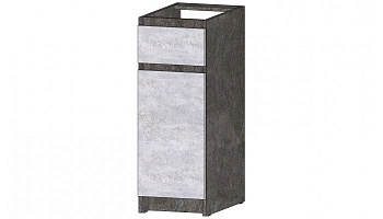 Кухня Бостон Стол с ящиком 300 Цемент темный / Цемент светлый