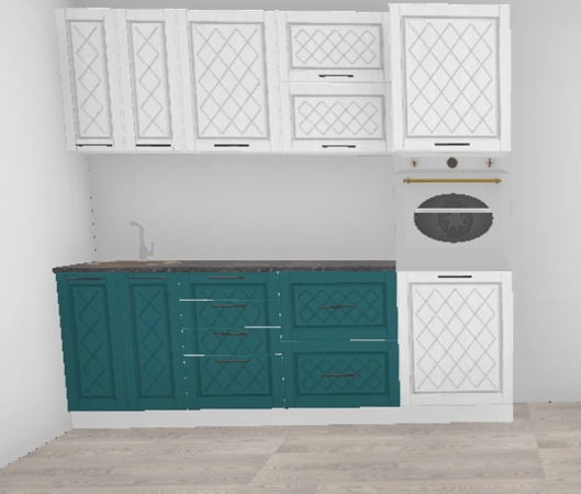 Кухня Барселона Белое дерево / Морское дерево 2,3 м