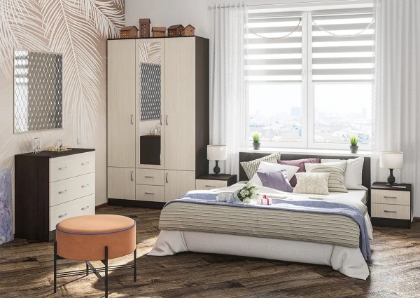 Модульная спальня Ронда Венге / Дуб белфорд 