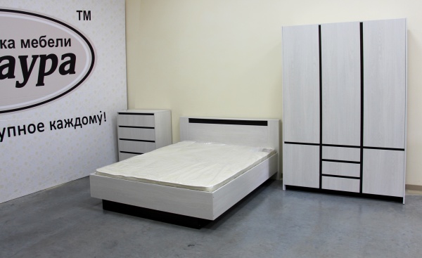 Бостон Комод 4 ящика Анкор светлый / Венге