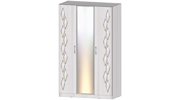 Шкаф 3-х створчатый Диана Анкор светлый