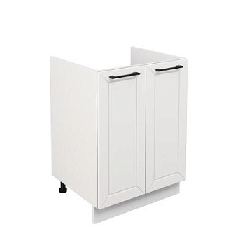 Шкаф нижний под мойку ШНМ 600 Корпус: ЛДСП белый 16мм; фасад: фрезеровка Кельн, МДФ софт пломбир 16 мм Шкаф нижний под мойку ШНМ 600 Корпус: ЛДСП белый 16мм; фасад: фрезеровка Кельн, МДФ софт пломбир 16 мм