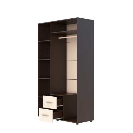 ЭВА Шкаф 3х створчатый ШК-019 Венге / Дуб молочный