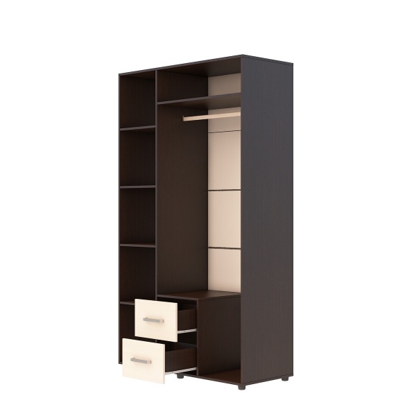 ЭВА Шкаф 3х створчатый ШК-019 Венге / Дуб молочный