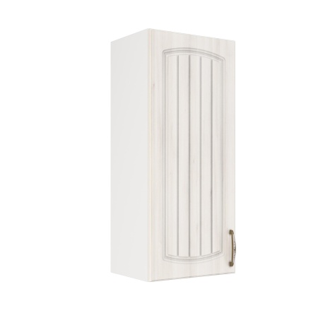 Шкаф верхний (премьер) ШВ 400Н Корпус: ЛДСП белый 16мм; фасад: фрезеровка Гренада, МДФ сандал 16мм