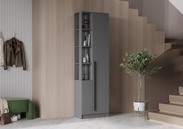 мс Берген ШК_П-650 серый графит/серый графит