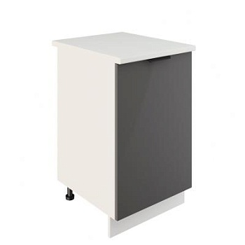 Шкаф нижний ШН 500 Корпус: ЛДСП белый 16мм; фасад: фрезеровка Норд, МДФ софт маренго 16 мм Шкаф нижний ШН 500 Корпус: ЛДСП белый 16мм; фасад: фрезеровка Норд, МДФ софт маренго 16 мм