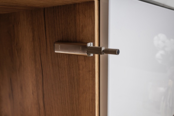 Модульная прихожая  Бостон Дуб Крафт золотой / Белый глянец (МДФ)