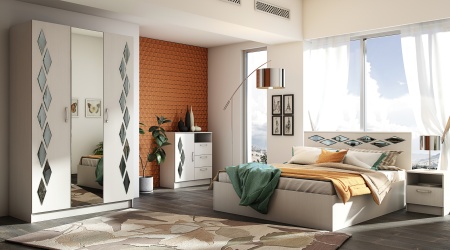 Полка угловая Диана Анкор светлый