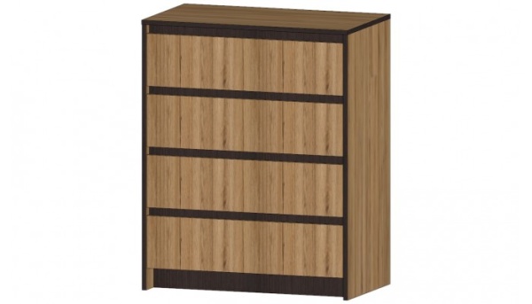 Бостон Комод 4 ящика Дуб вотан
