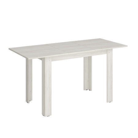 Стол обеденный раздвижной Оливер-01 Дуб крафт белый/дуб крафт белый