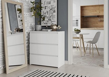 МИЛАНО-1 Комод (У) Белый