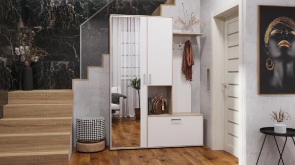 Прихожая Луиза Дуб Сонома / Белый