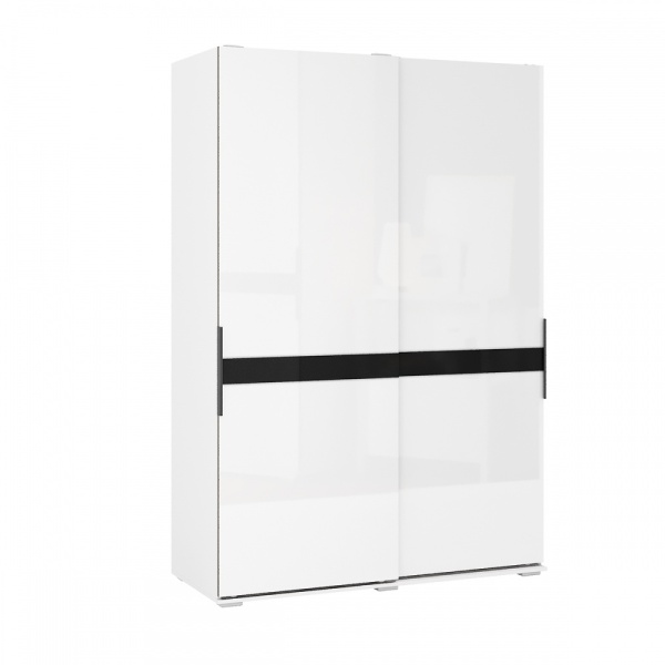 шкаф-купе Оскар 1,5м белый/глянец белый