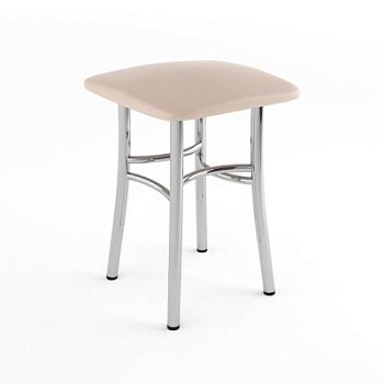 Табурет Классик Бежевый 120 / Хром