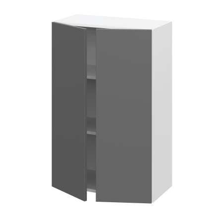 Шкаф верхний (премьер) ШВ 600Н Барселона белый массив (МДФ 16мм МС София)