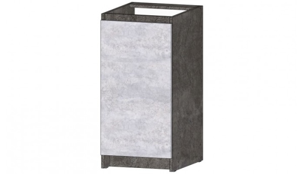 Кухня Бостон Стол 400 Цемент темный / Цемент светлый