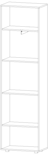 Шкаф-пенал Инфинити Ясень Шимо комбинированный Шкаф-пенал Инфинити Ясень Шимо комбинированный