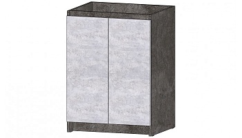 Кухня Бостон Стол мойка 600 Цемент темный / Цемент светлый
