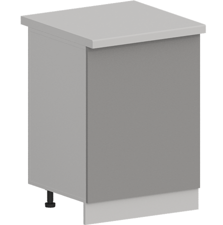 Шкаф нижний 1-створчатый ШН 600М Гарден Лайт грей