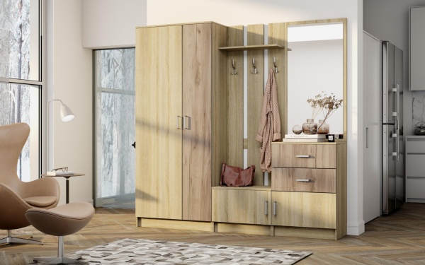 Прихожая Наоми Дуб Сонома / Дуб Самдал