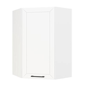 Шкаф верхний угловой (премьер)  ШВУ 600Н Корпус: ЛДСП белый 16мм; фасад: фрезеровка Кельн, МДФ софт пломбир 16 мм Шкаф верхний угловой (премьер)  ШВУ 600Н Корпус: ЛДСП белый 16мм; фасад: фрезеровка Кельн, МДФ софт пломбир 16 мм