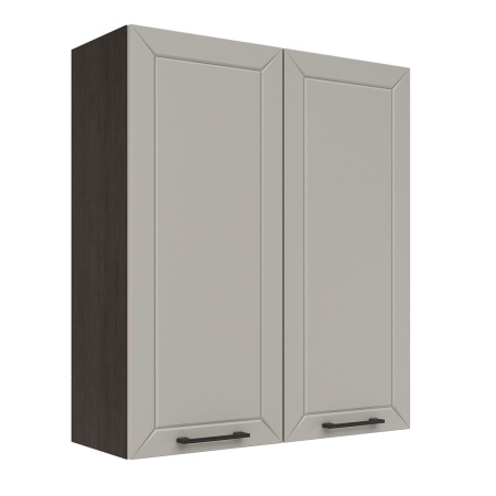 Шкаф верхний (премьер) ШВ 800Н Корпус: ЛДСП венге 16мм; фасад: фрезеровка Кельн, МДФ софт тоффи 16мм