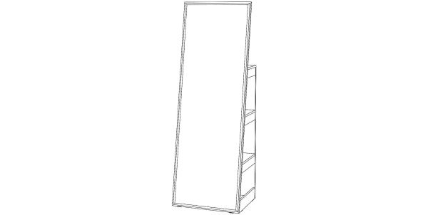 Зеркало напольное Регина Анкор светлый