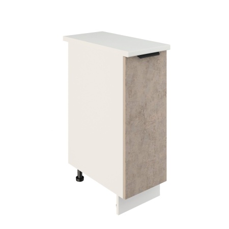 Шкаф нижний ШН 300 Корпус: ЛДСП белый 16мм; фасад: фрезеровка Норд, МДФ камень беж 16 мм Шкаф нижний ШН 300 Корпус: ЛДСП белый 16мм; фасад: фрезеровка Норд, МДФ камень беж 16 мм