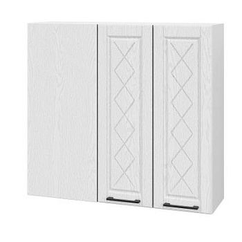 Шкаф верхний угловой (премьер) ШВУП 1000Н Барселона белый массив (МДФ 16мм МС София) Шкаф верхний угловой (премьер) ШВУП 1000Н Барселона белый массив (МДФ 16мм МС София)