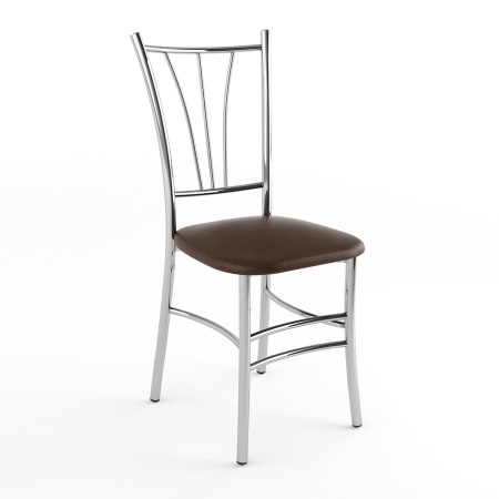 Стул Трилогия Коричневый 130 / Хром Стул Трилогия Коричневый 130 / Хром