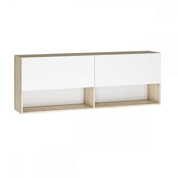 мс для гостиной Вирола ПЛ01-1600 Дуб крафт серый / Глянец белый