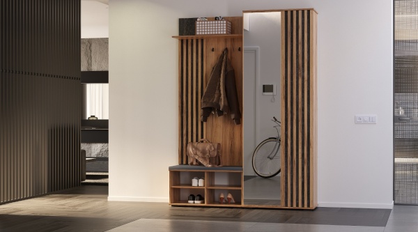 Марракеш Прихожая Дуб вотан / Цемент темный Марракеш Прихожая Дуб вотан / Цемент темный